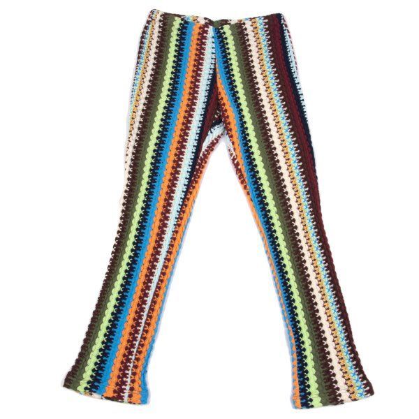 HaaT ISSEY MIYAKE　ハートモチーフ　デザインニット　ウール　2 イッセイミヤケ ハートISSEY MIYAKE HaaT カラフルストライプ織り