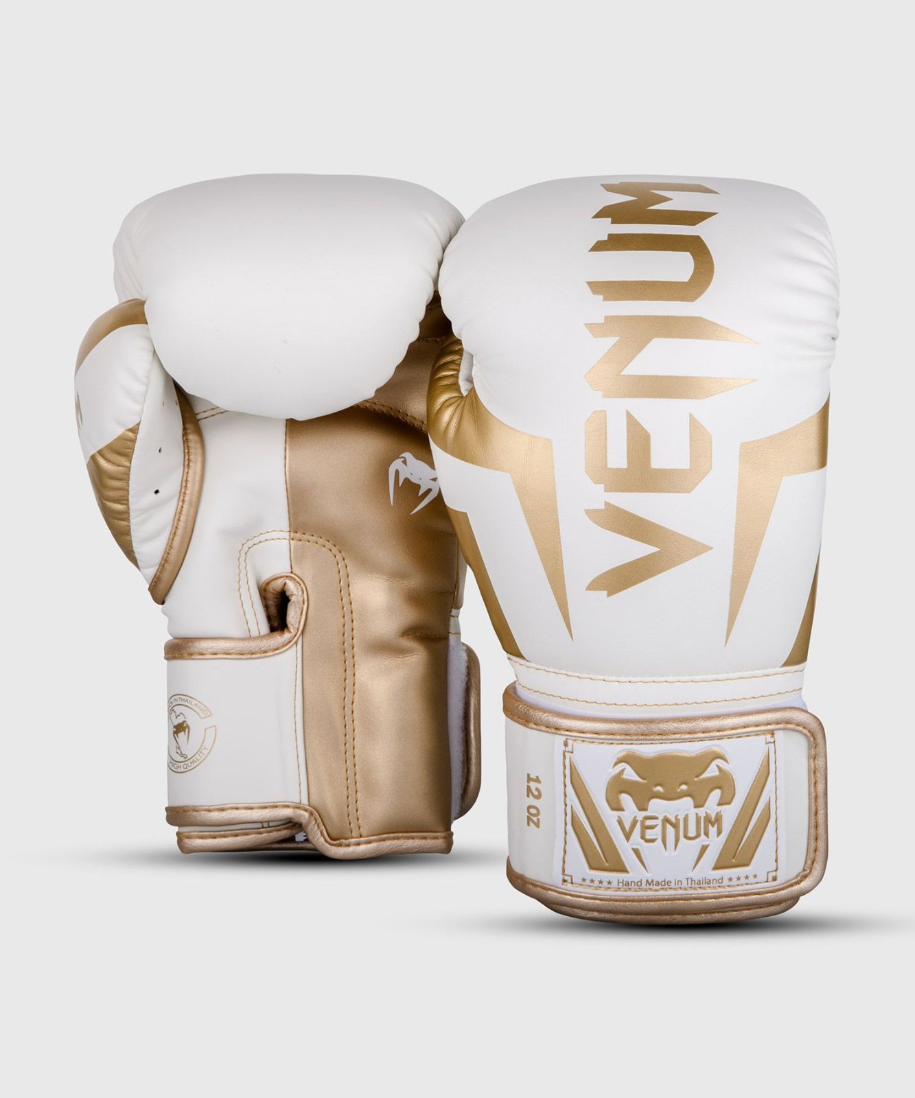 Venum Elite ボクシンググローブ ホワイト × ゴールド Boxing Gloves ヴェヌム エリート White G