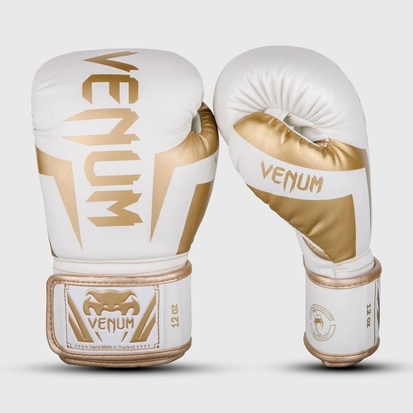 Venum Elite ボクシンググローブ ホワイト ゴールド Boxing Gloves ヴェヌム エリート White G