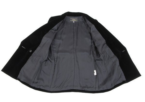 レリアンLeilian レーヨンショールカラーベロアジャケット 黒9