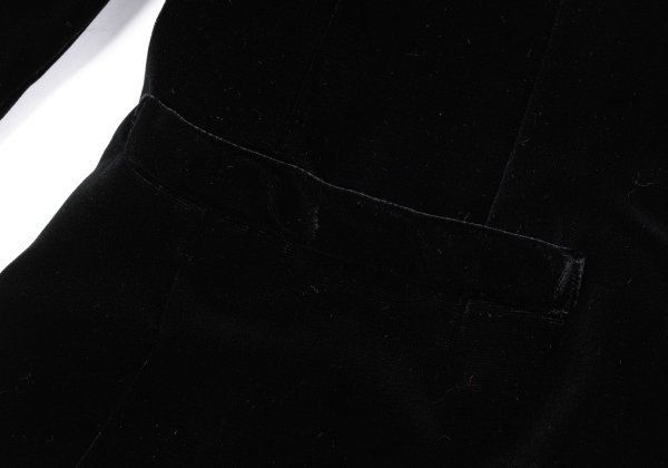 レリアンLeilian レーヨンショールカラーベロアジャケット 黒9