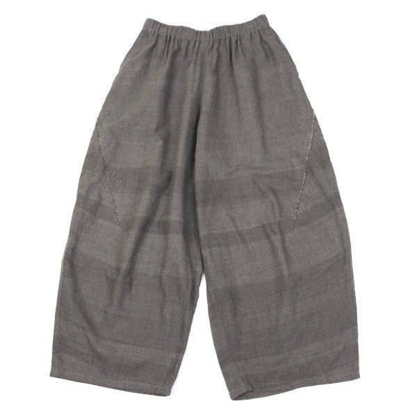 ヨーガンレールJURGEN LEHL コットンフロント切替パンツ チャコールM