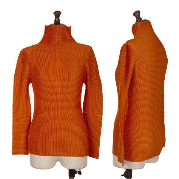 イッセイミヤケ　me　セットアップ　オレンジ イッセイミヤケ ミーISSEY MIYAKE me A-POC INSIDE ストレッチプリーツ