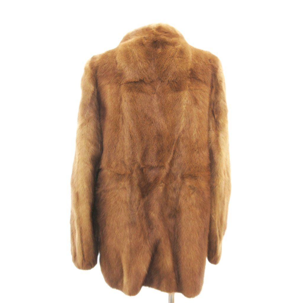 ミンク　ブラウンファー コート　ROTINY ロティーニ rotiny ミンクファーコート 毛皮 ミドル丈 茶 ブラウン /JS