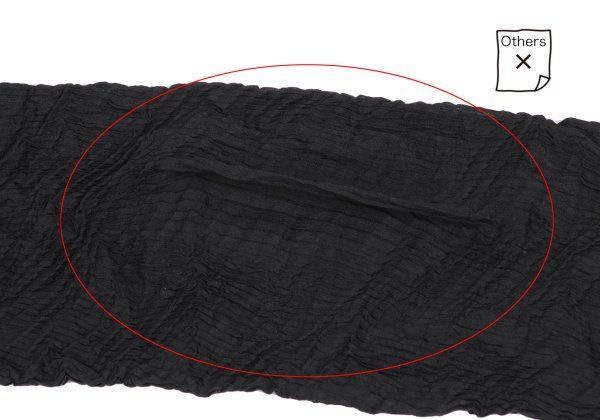 イッセイミヤケISSEY MIYAKE シワプリーツハイネックカットソー 黒M