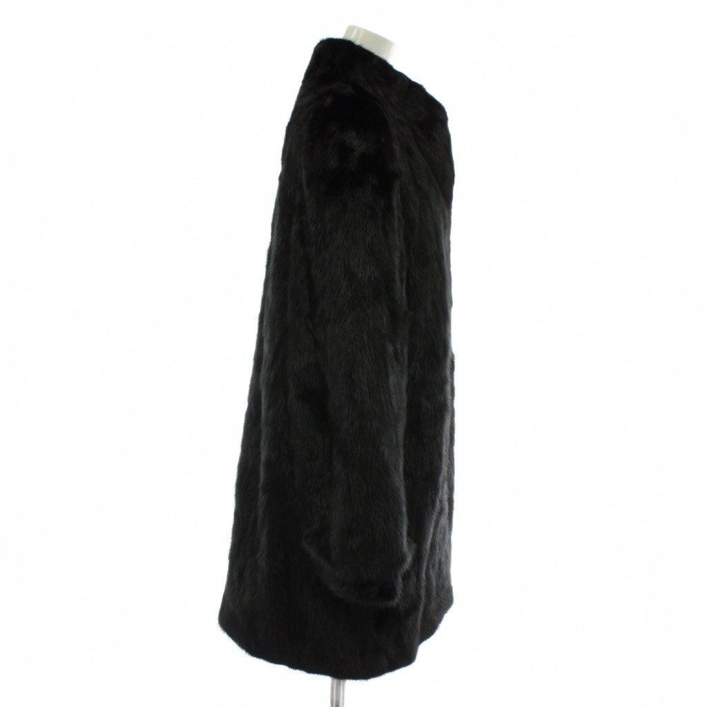 ノーブランド ファーコート アウター 毛皮 ミンク ミドル 肩パッド 15