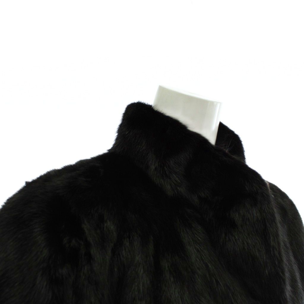 ノーブランド ファーコート アウター 毛皮 ミンク ミドル 肩パッド 15