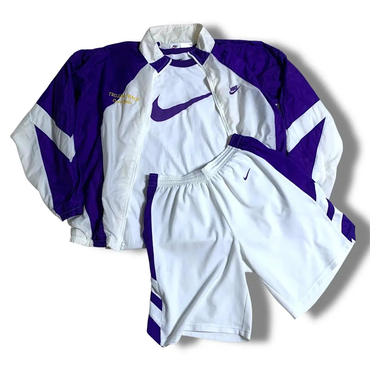 XL 90年代ヴィンテージ NIKE パープル スウッシュ セット