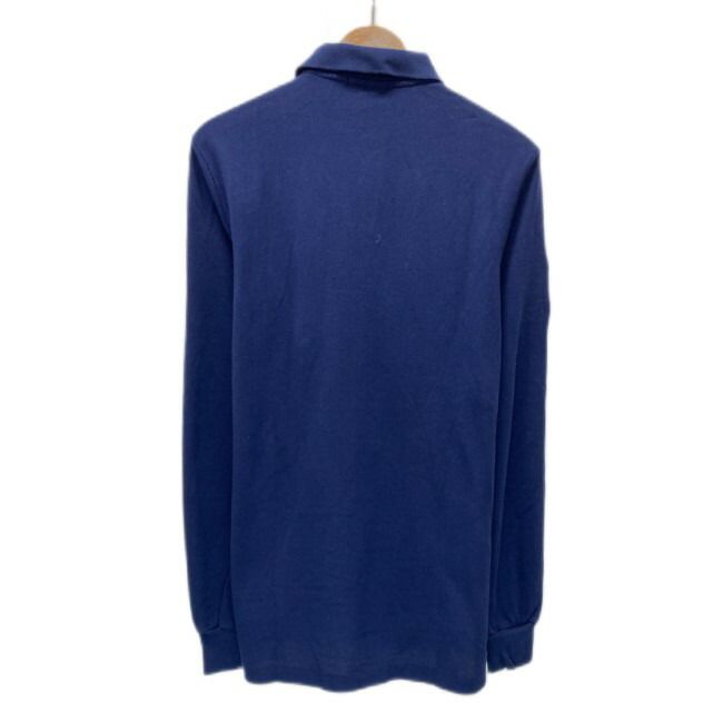 POLO RALPH LAUREN　ポロシャツ　長袖　シャツ　トップス　ハーフボタン　無地　ワンポイント　ブランドロゴ　ビッグポニー　刺しゅう　古着