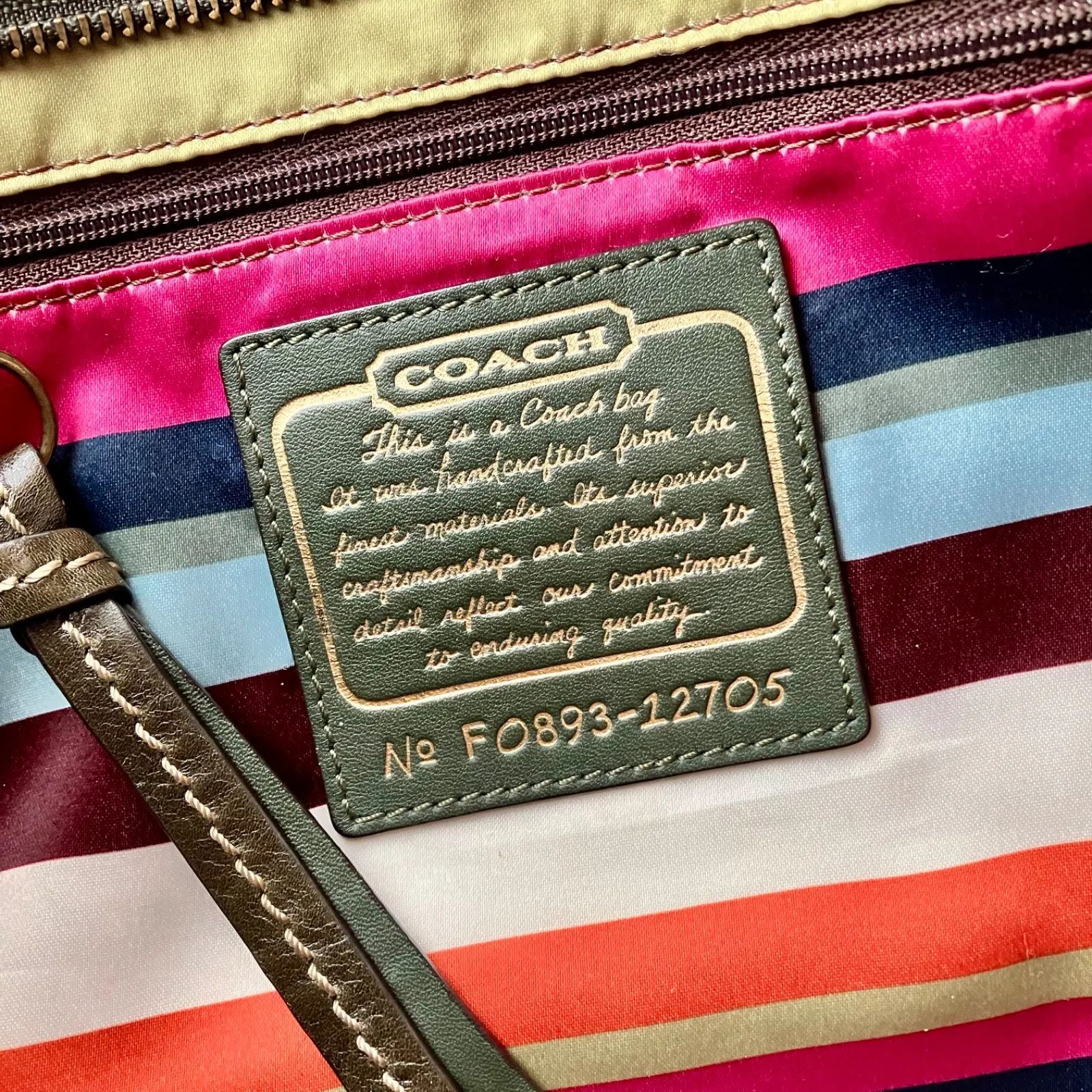 Y2K Coach Legacy 65th Anniversary Limited Edition Garcia Olive 