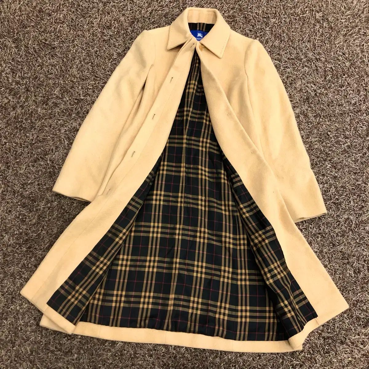 38 バーバリー ブルーレーベル レディース ウール CHECK ライニング