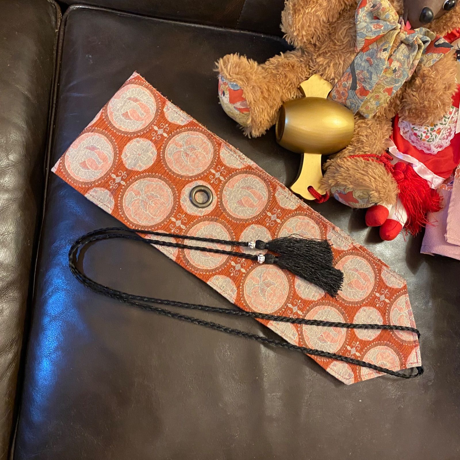 オフホワイト×矢羽根柄 KWH-27