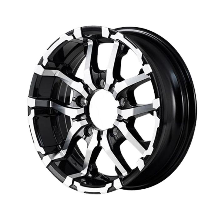 ホイール4本セット 16インチ 6 J 5 H 139 7 NITRO POWER M 26 CROSSFANG ブラックメタリック ミラーカット