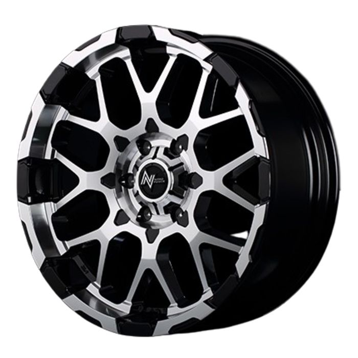 ホイール4本セット 17インチ 6 5 J 48 H 139 7 NITRO POWER M 28 BULLET ブラック ミラーカット