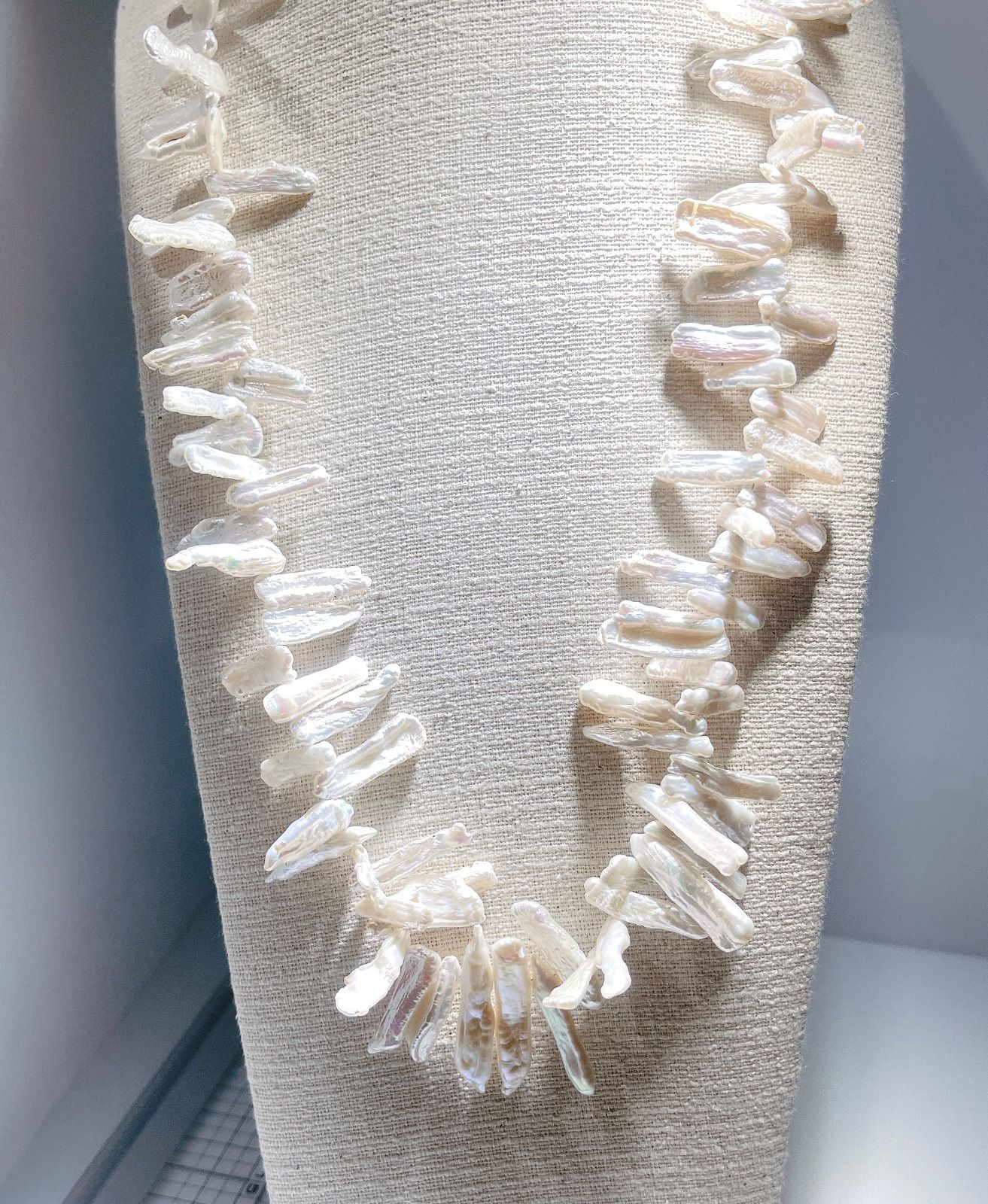 びわパールネックレス淡水パールネックレスNO 25-2497