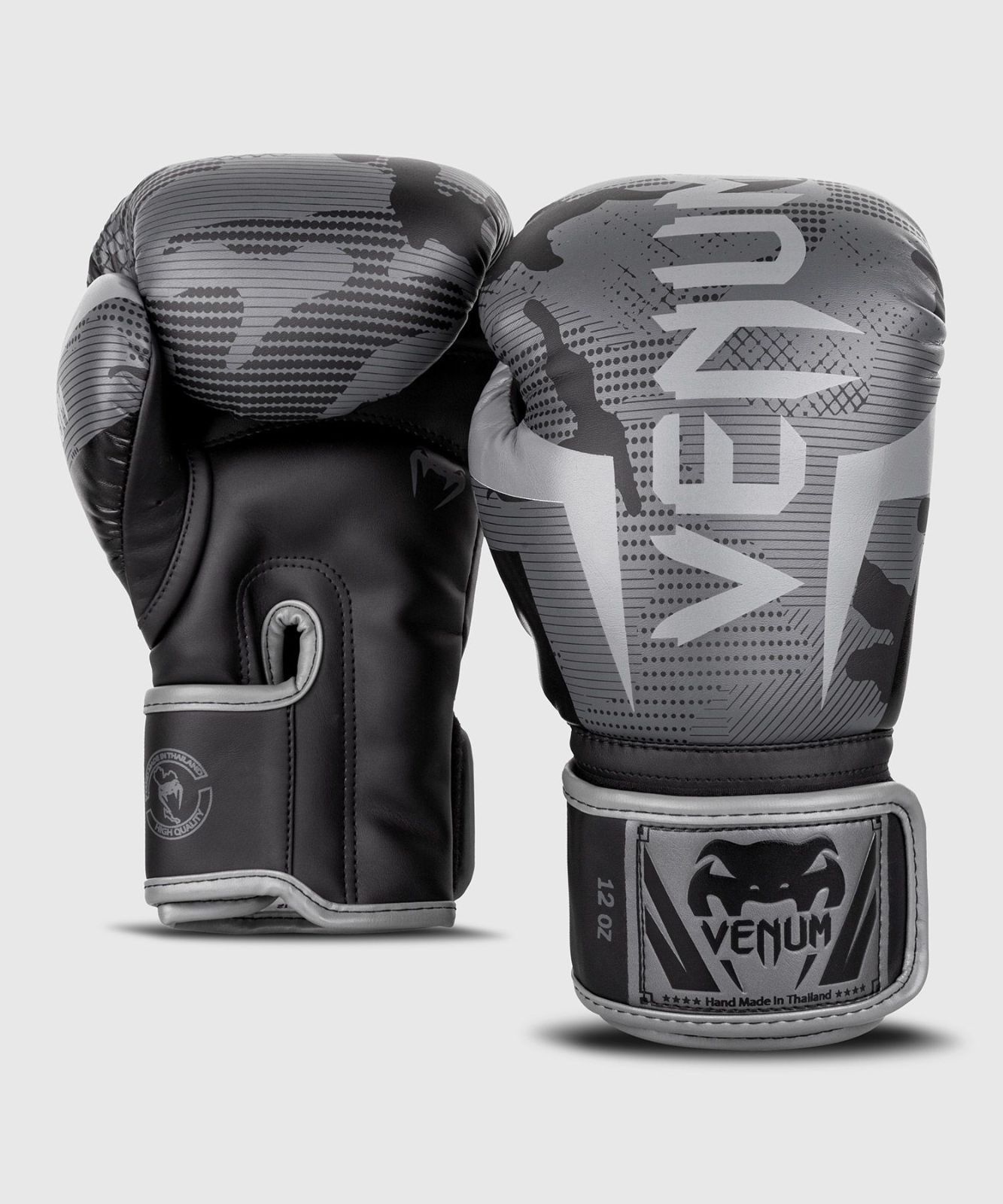 Venum Elite ボクシンググローブ グレー × カモ Boxing Gloves ヴェヌム エリート Grey Camo