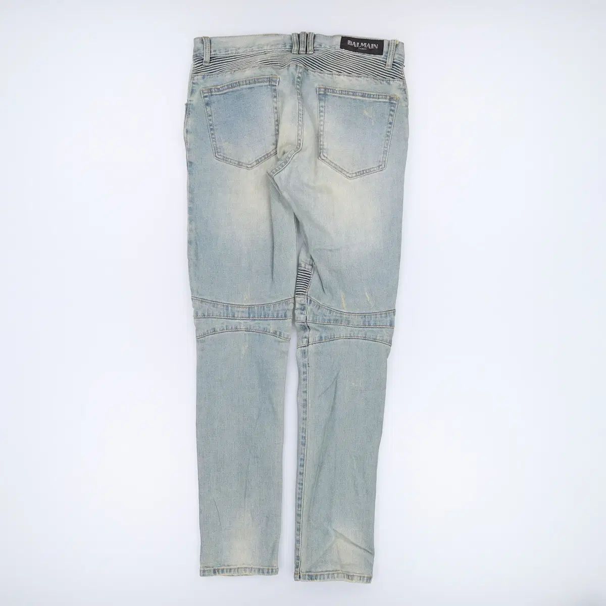 32 BALMAIN (内タグX) バイカーデニムパンツ 1211H2 - メルカリ
