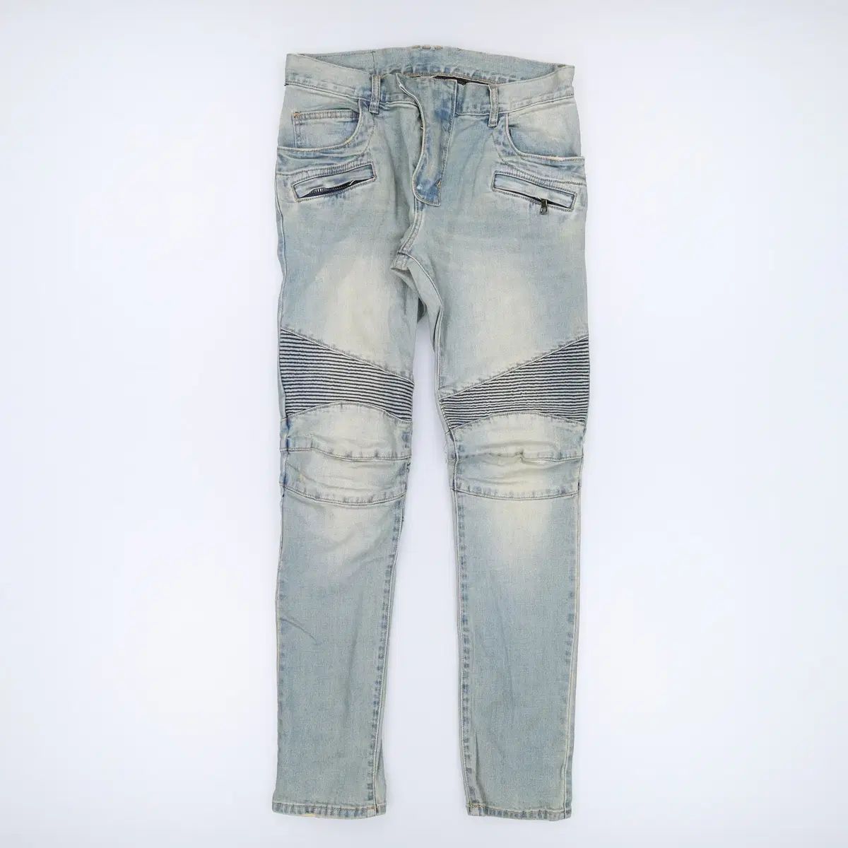 32 BALMAIN (内タグX) バイカーデニムパンツ 1211H2 - メルカリ