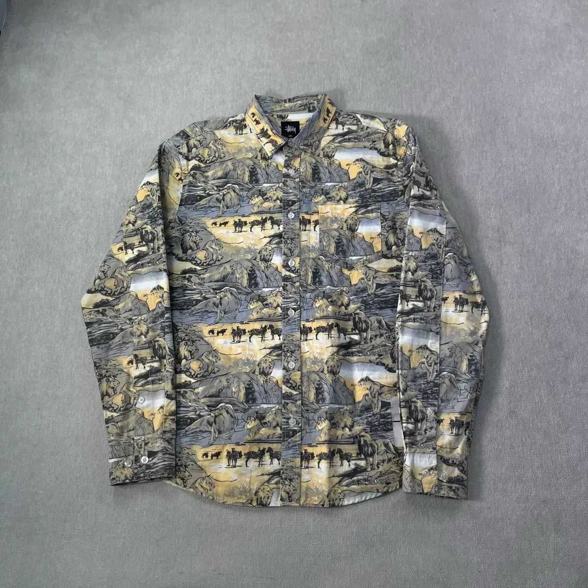 95 ステューシー ワールド トライブ サファリ シャツ