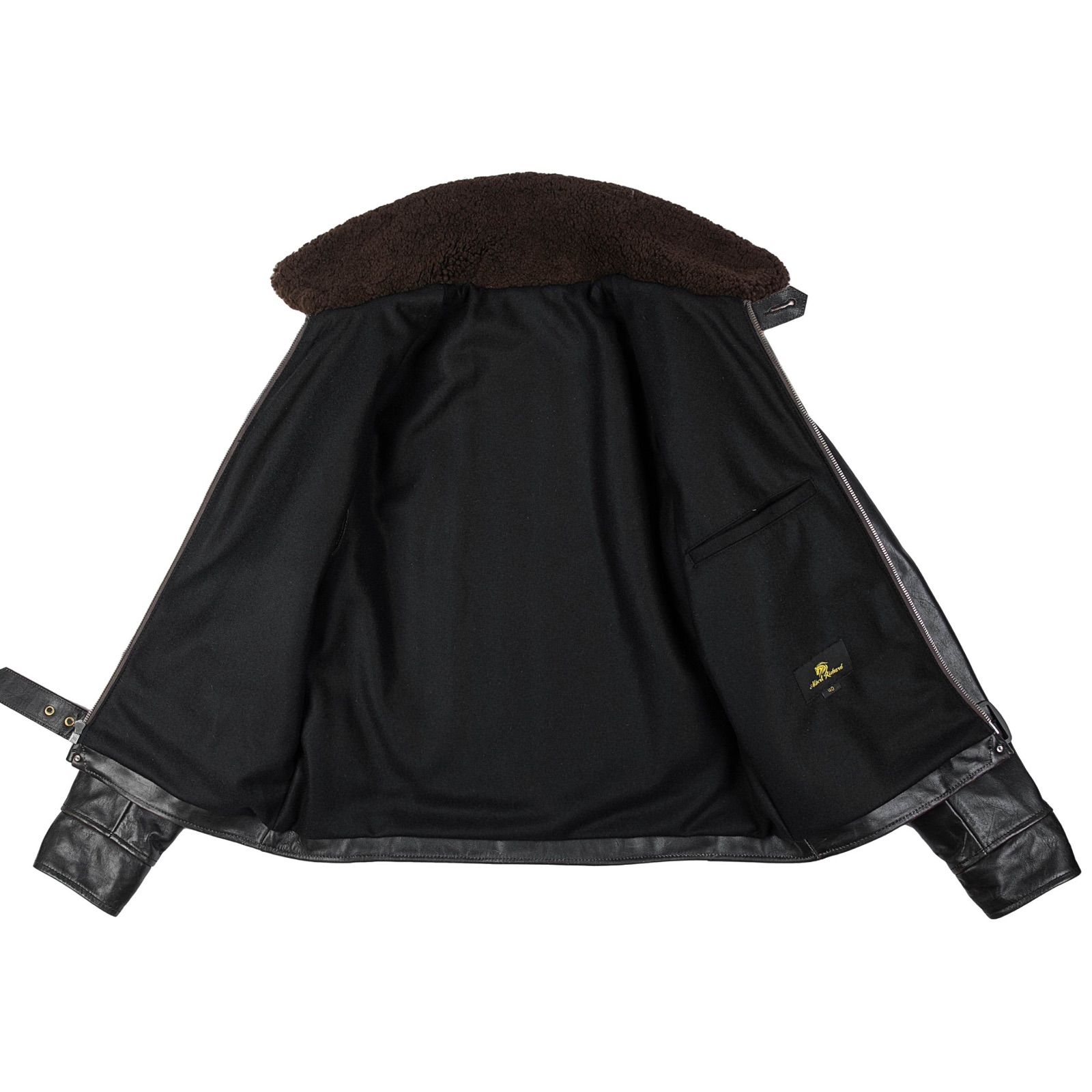 グリズリージャケット 熊ジャン 茶芯ホースハイド ライダース レザー