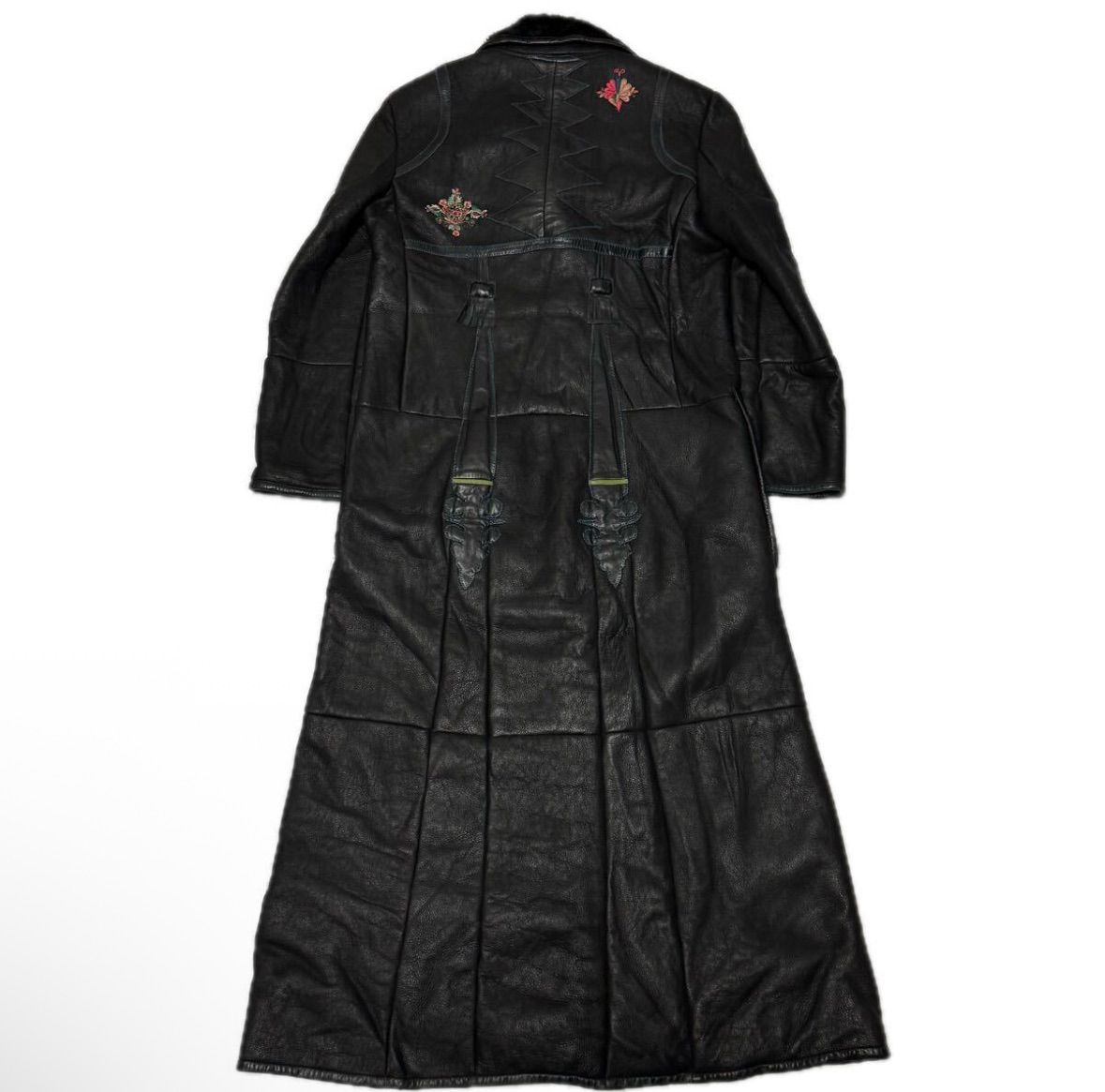 Special KENZO ケンゾー archive flower embroidery mouton coat 花 刺繍 ムートンコート ロングコート 毛皮