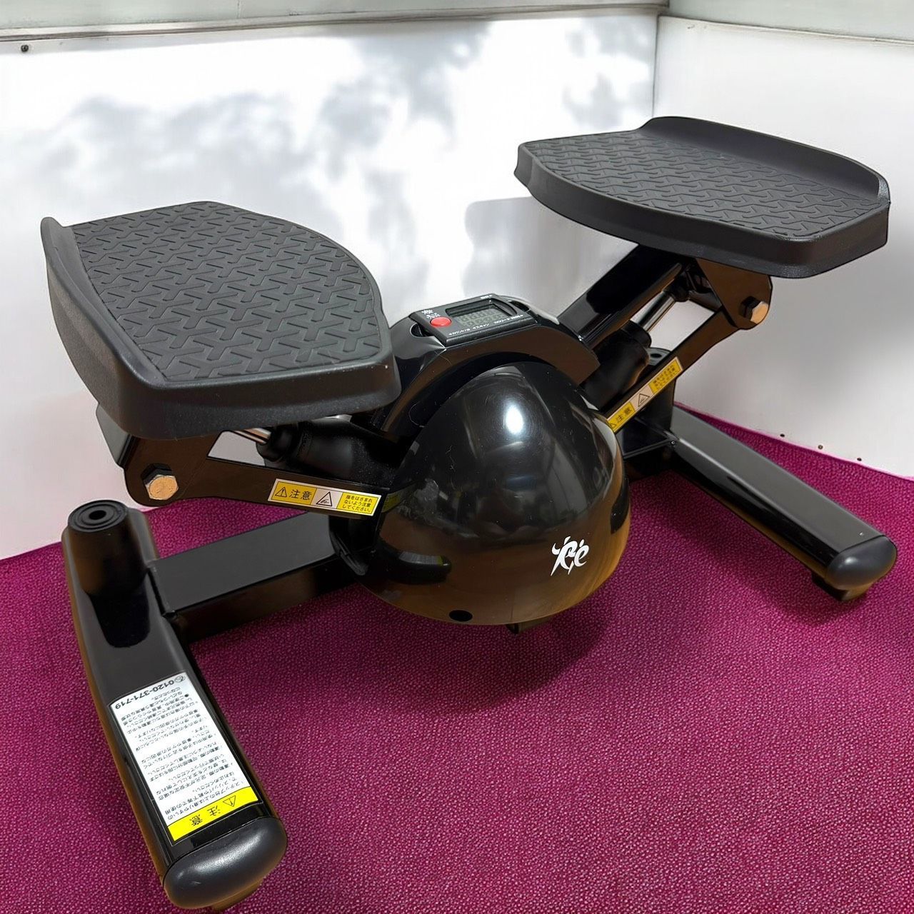 RE ツイスト エアロ ステッパー SP-200 ブラック 男女兼用 スポーツクラブがつくった 連続使用 約120分 静音 ツイスト運動 筋トレ 有酸素運動