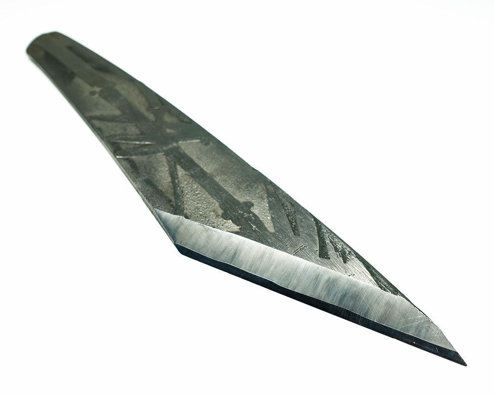 趣味の小刀　佩山　人愛花水　鉄製　桐箱入　新潟与板　鉋鍛冶　石橋藤七　美品 ☆趣味の小刀 佩山 人愛花水 鉄製 桐箱入 新潟与板 鉋鍛冶 石橋藤七 美