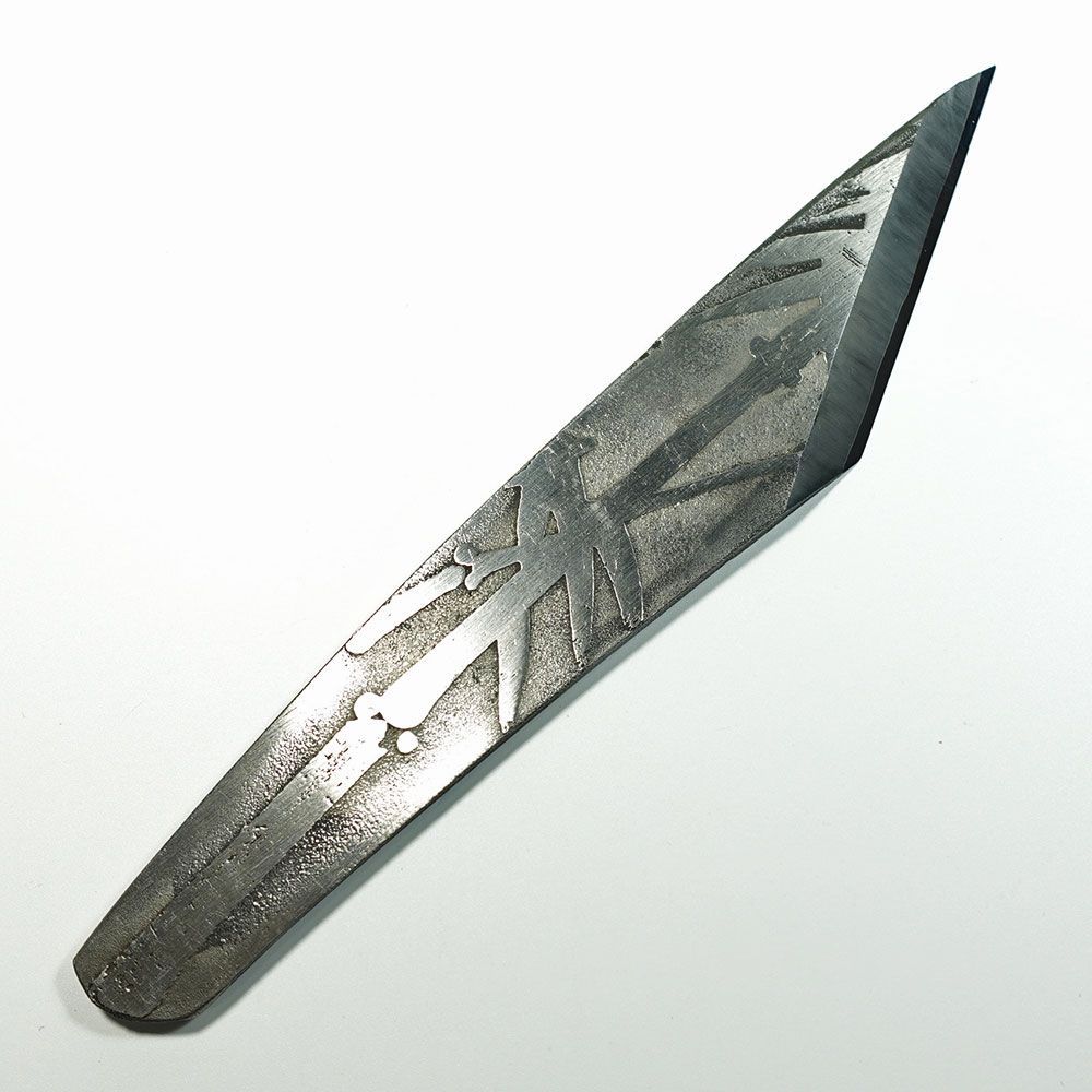 趣味の小刀　佩山　人愛花水　鉄製　桐箱入　新潟与板　鉋鍛冶　石橋藤七　美品 ☆趣味の小刀 佩山 人愛花水 鉄製 桐箱入 新潟与板 鉋鍛冶 石橋藤七 美