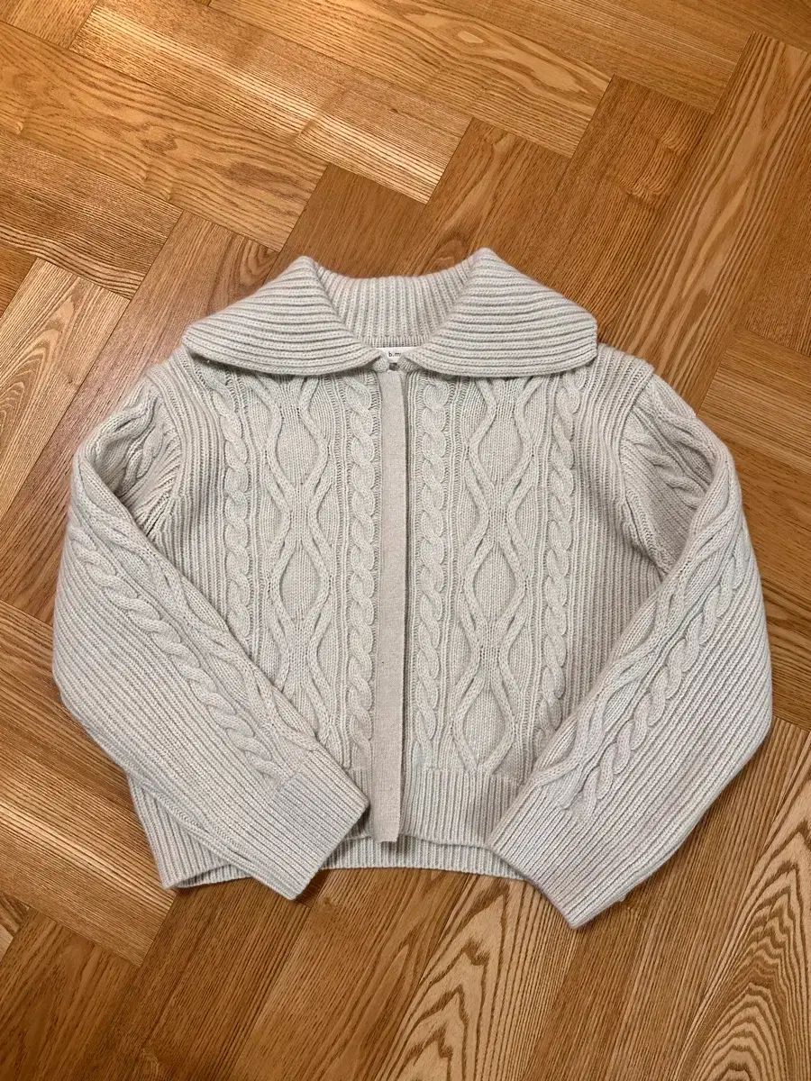 ビミュウーズ ニット ジップアップ カーディガン