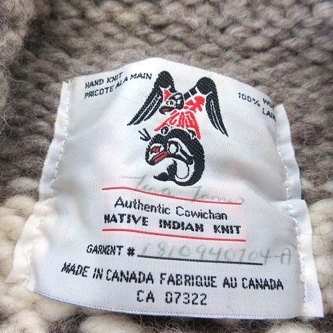 カナダ製 NATIVE INDIAN KNIT カウチン セーター 肉厚 プルオーバー 