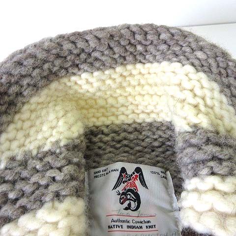 カナダ製 NATIVE INDIAN KNIT カウチン セーター 肉厚 プルオーバー