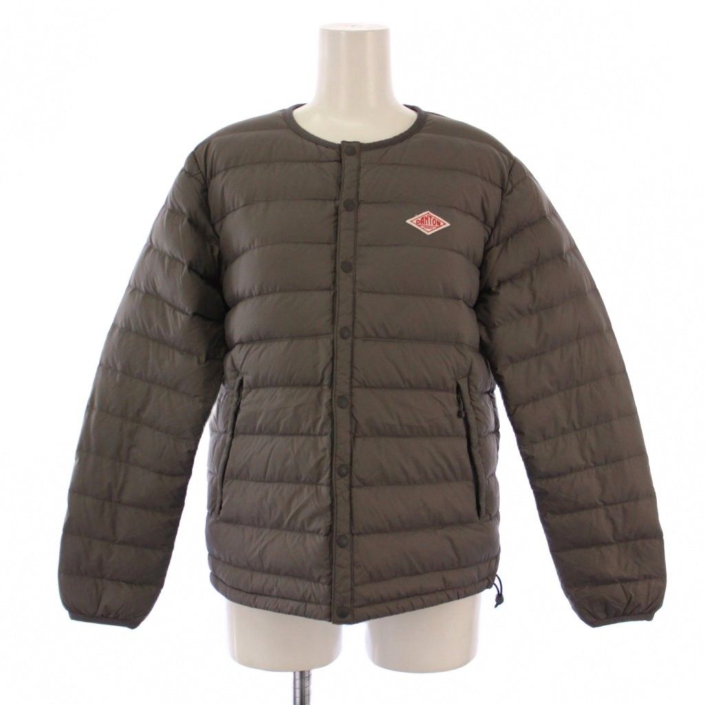DANTON(ダントン) クルーネックインナーダウンジャケットjd-8748モカ ダントン DANTON Crew Neck Inner Down Jacket クルーネックインナー