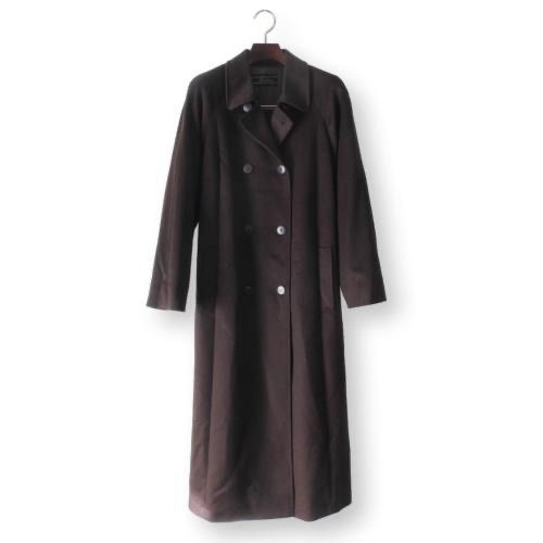 新品同様】レリアン カシミヤ100% ロングコート 9 レディース M ダーク