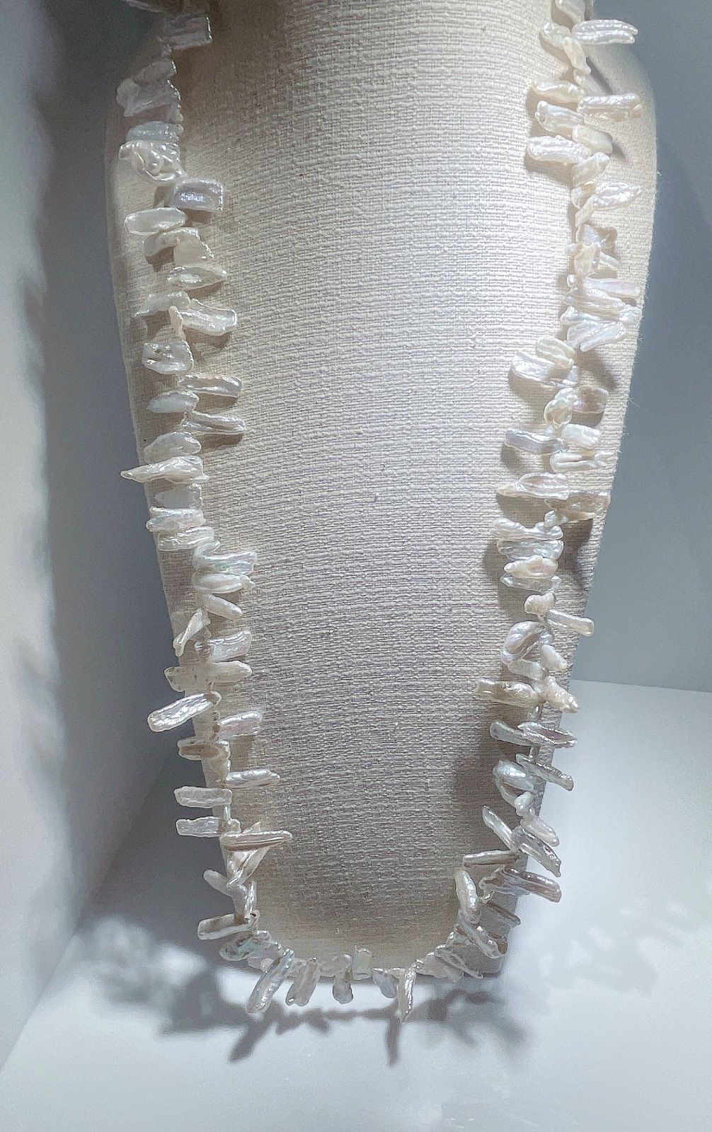 びわパールネックレス淡水パールネックレスNO