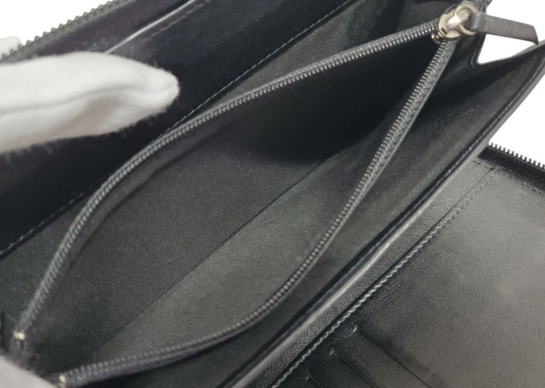 【極美品】シャネル キャビアスキン 長財布 オーガナイザー　シール、ギャラ有 極美品】シャネル キャビアスキン 長財布 オーガナイザー シール