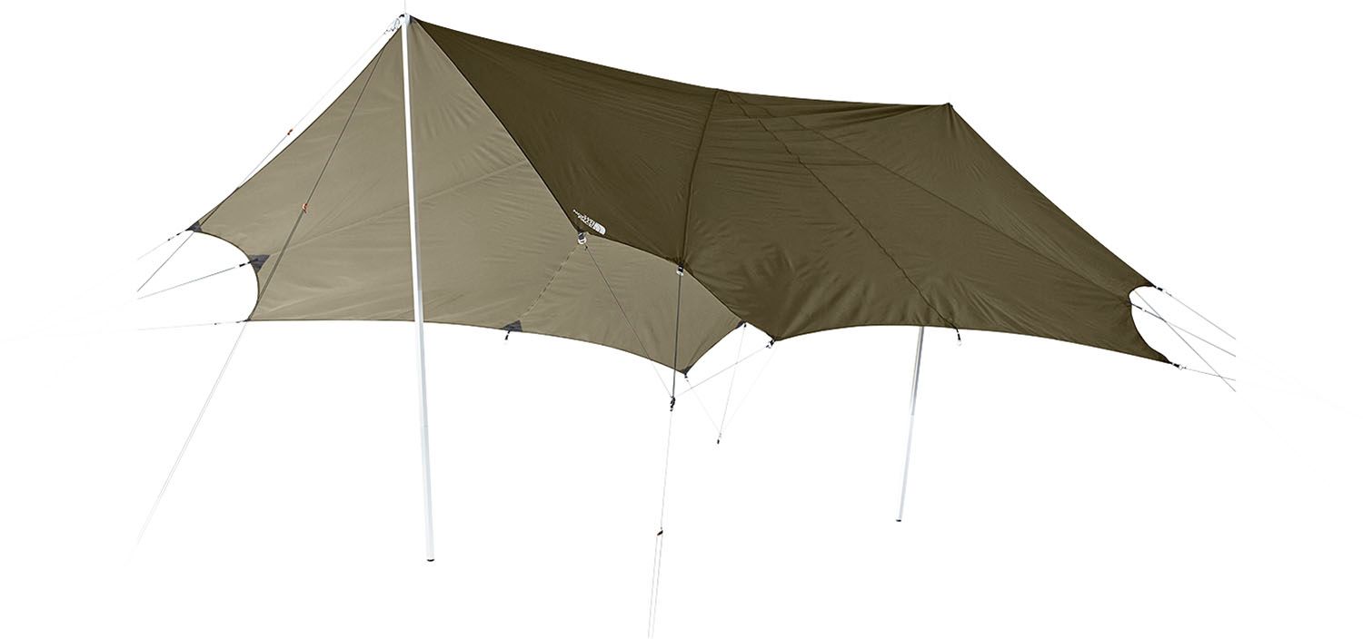 ザ ノース フェイス THE NORTH FACE アウトドア ネブラタープ6 Nebula Tarp 6 キャンプ 日除け テント 山 レジャー スクエア型 オクタタープ カラビナ付属 遮光性 耐水性 ピグメント加工 NV 223 NT ニュートープグリーン