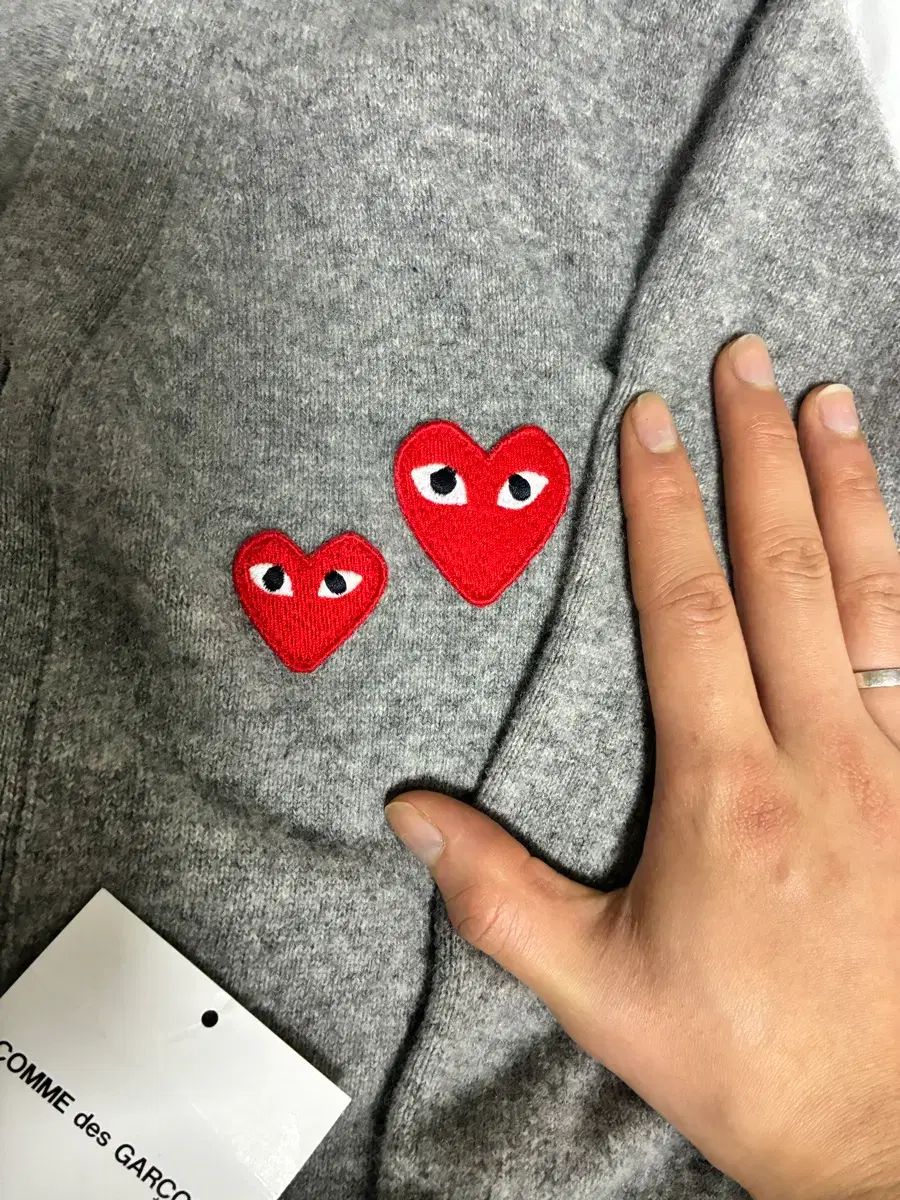 コム・デ・ギャルソン PLAY ダブル ハート カーディガン S - メルカリ