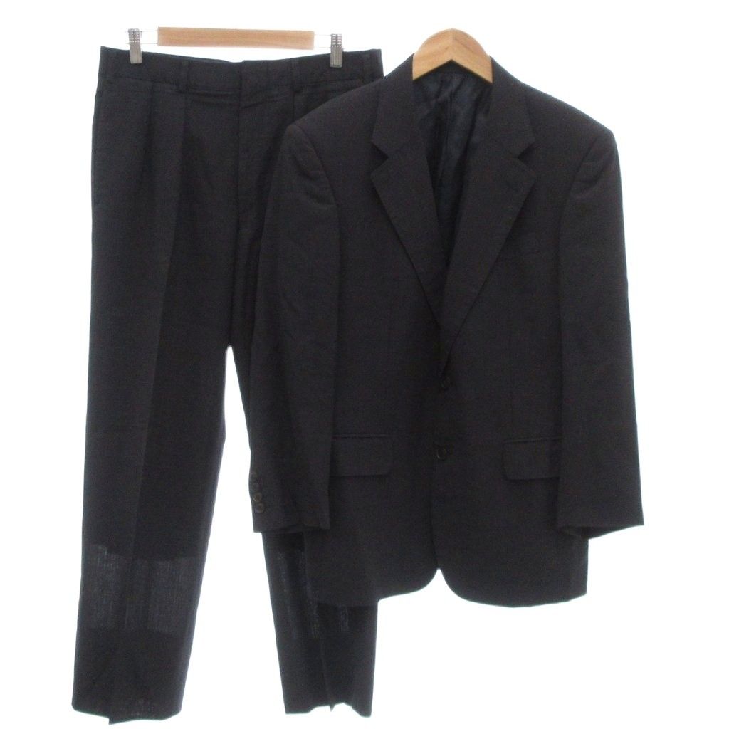 バーバリー ロンドン LONDON s スーツ セットアップ テーラードジャケット パンツ スラックス シャドーチェック 2 B チャコールグレー JS GY 18