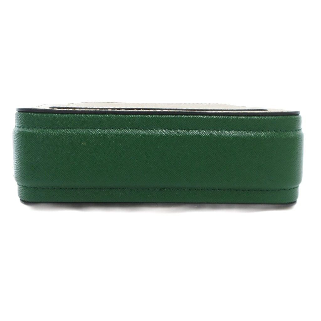  マークジェイコブス MARC JACOBS スナップショット ショルダーバッグ PVC ロゴ ベージュ 緑 グリーン JS GY 18 ショルダーバッグ ショルダーバッグ