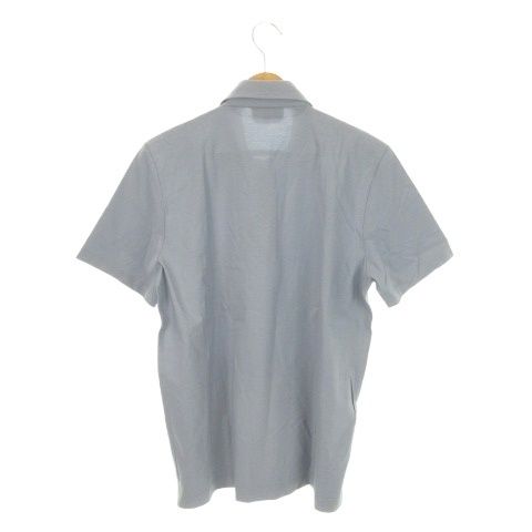 エルメス HERMES ポロシャツ 半袖 コットン オレンジボックス き M 水色 ブルー |AH 3 GY 40 オフィスカジュアル フィット感