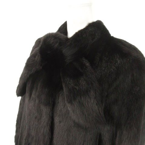 EMBA ファー付きブラックコート 楽天市場】ミンク毛皮コート embaの通販