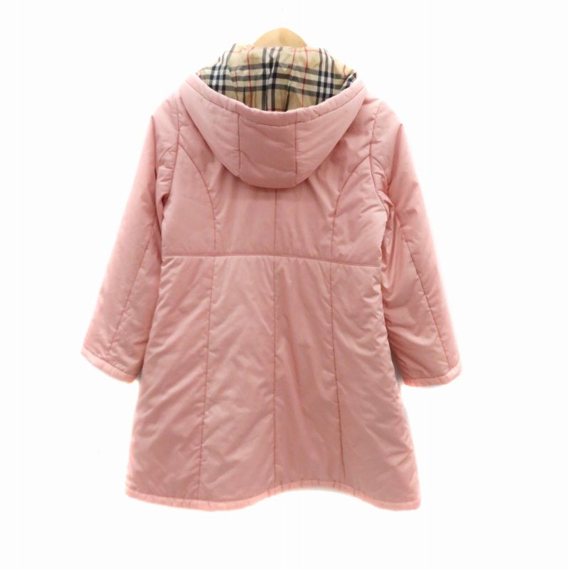 バーバリー ロンドン BURBERRY LONDON 中綿コート ロング丈 フード付き