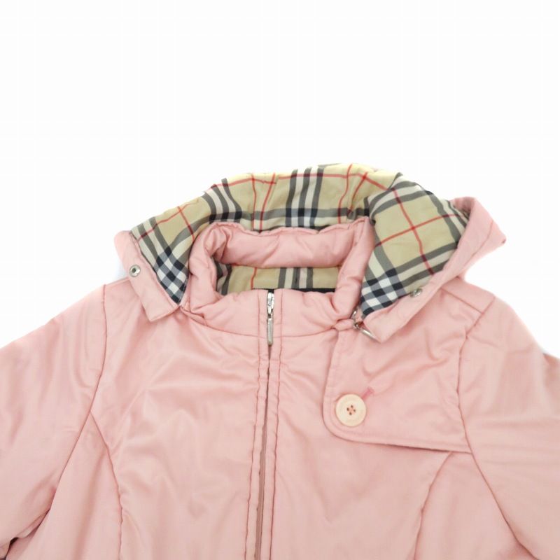 バーバリー ロンドン BURBERRY LONDON 中綿コート ロング丈 フード付き