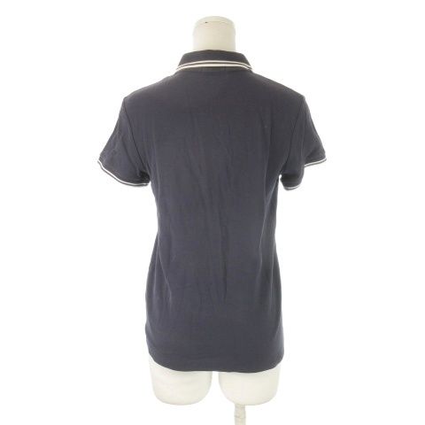 モンクレール MONCLER MAGLIA POLO MANICA CORTA ポロシャツ 半袖 鹿の子 ロゴ 紺 ネイビー |CK 20 GY 18