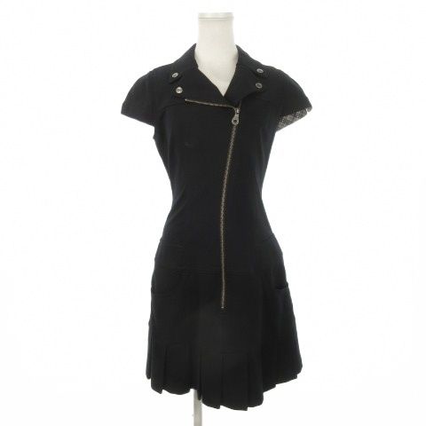 BURBERRY BLUE label ロゴ刺繍 ネップ編み ワンピース BURBERRY BLUE LABEL ロゴ ニットワンピース 38 ブラック - メルカリ