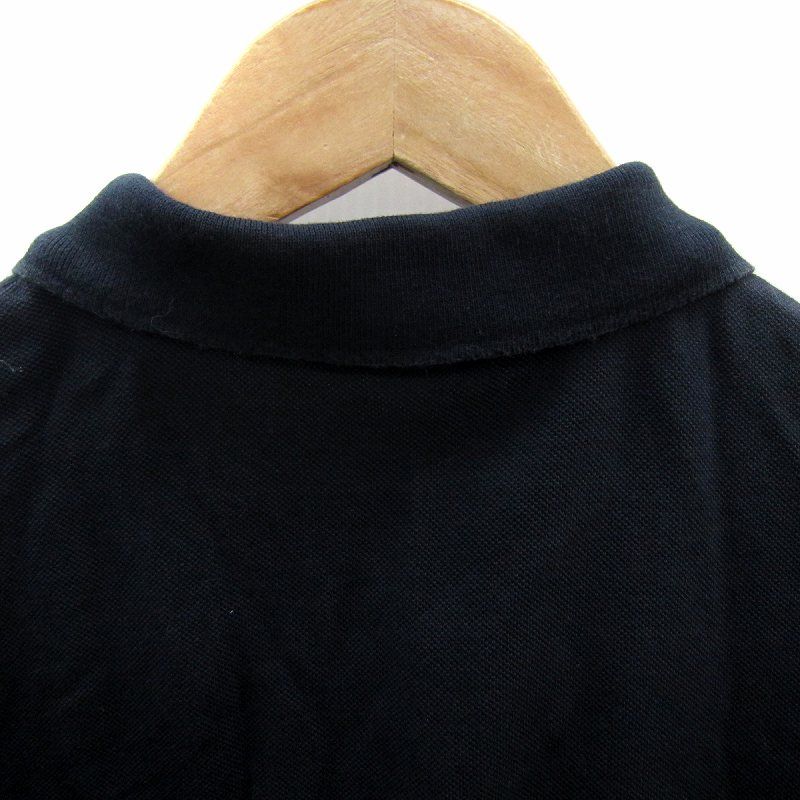 【中古】モンクレール MONCLER ポロシャツ 半袖 ポロカラー 無地 S 紺 ネイビー /SY17 ■GY18 メンズ モンクレール MONCLER ポロシャツ 半袖 ポロカラー 無地 S 紺 ネイビー