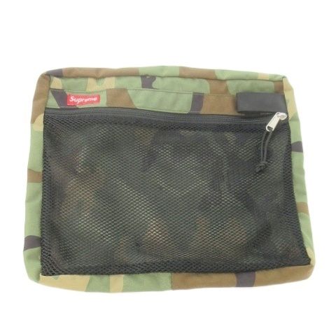 シュプリーム SUPREME Mesh Organizer Bags 3点セット クラッチバッグ ポーチ カモフラ 迷彩柄 緑 カーキ |AO 6 GY 18
