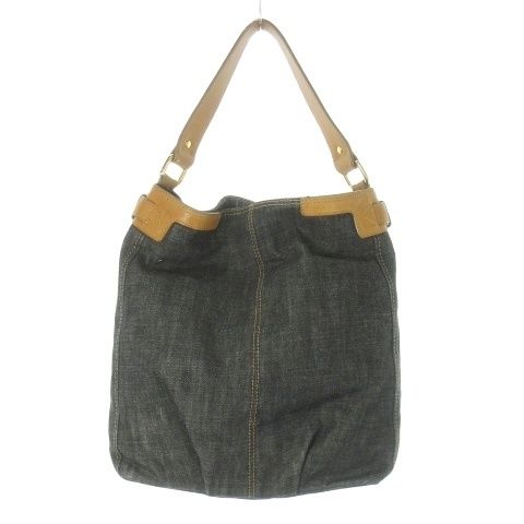 美品　レア　BURBERRY BLUE LABEL　ハンドバッグ　ウール　レザー 美品 希少 レア BURBERRY BLUE LABEL バーバリー ブルーレーベル