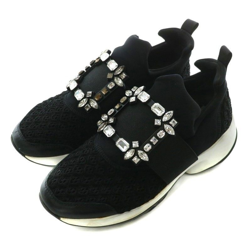 ロジェヴィヴィエ ROGER VIVIER ストラスバックルスニーカー