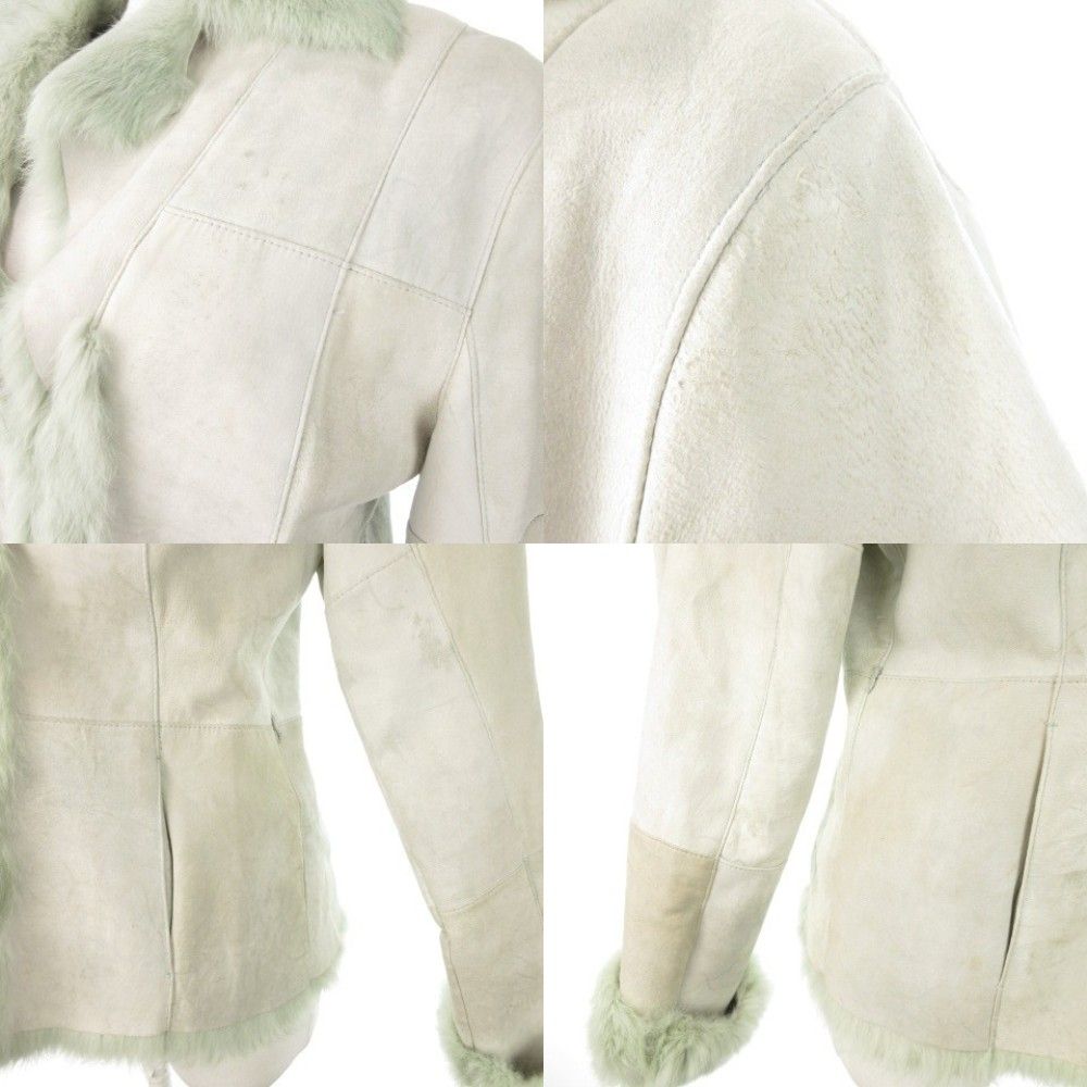 ラ リバ ビアンカ LA RIVA BIANCA スエードジャケット ラビットファー